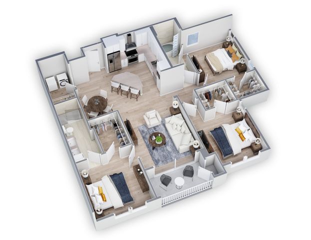 3 bedroom, 2 bath