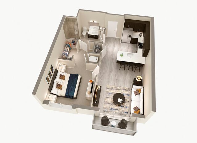1 Bedroom, 1 Bath