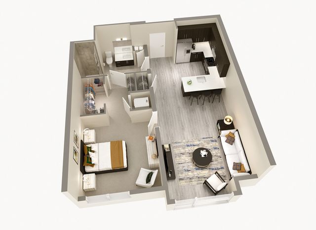 1 Bedroom, 1 Bath