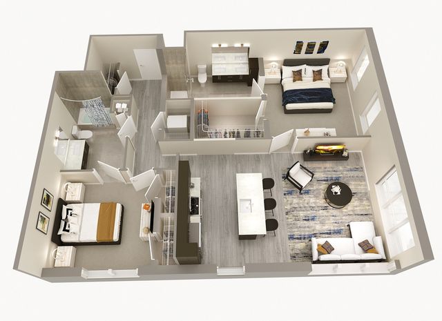 2 Bedroom, 2 Bath