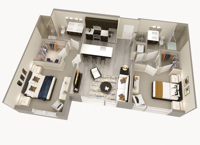 2 Bedroom, 2 Bath