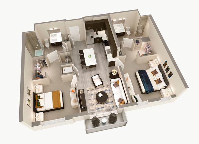 2 Bedroom, 2 Bath