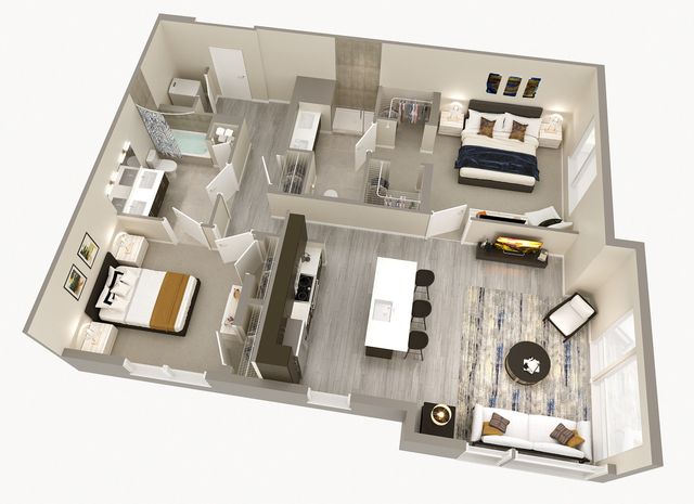 2 Bedroom, 2 Bath