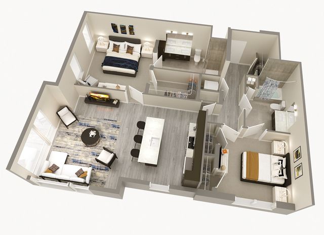 2 Bedroom, 2 Bath