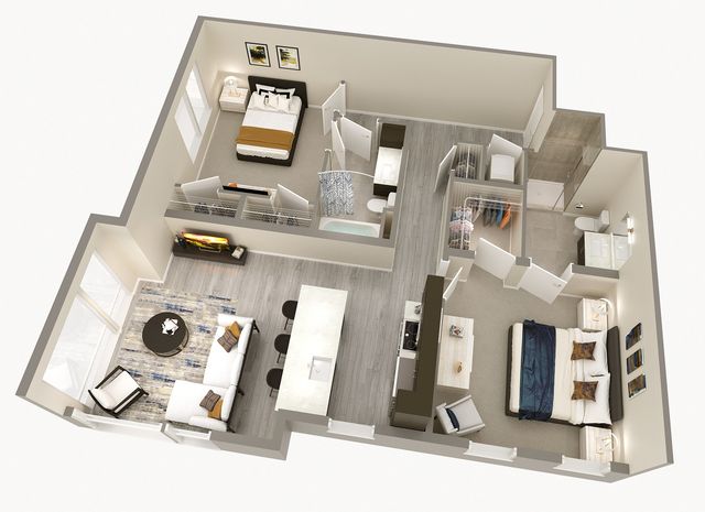 2 Bedroom, 2 Bath