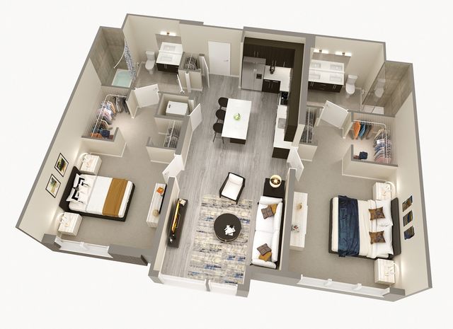 2 Bedroom, 2 Bath