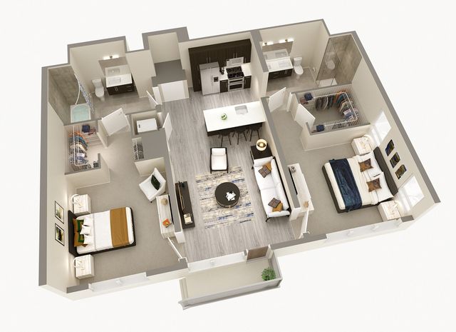 2 Bedroom, 2 Bath