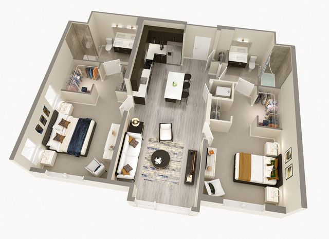 2 Bedroom, 2 Bath