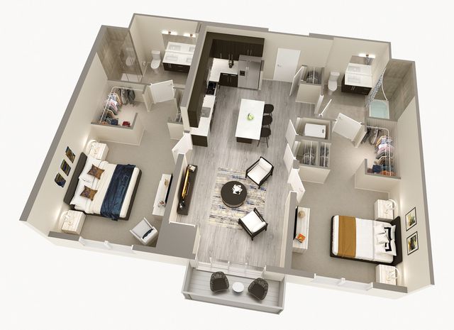 2 Bedroom, 2 Bath