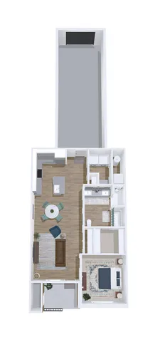 1x1 w/garage Ponderosa