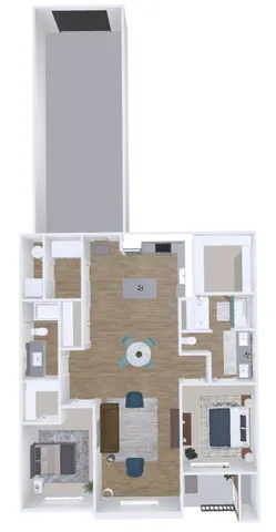 2x2 w/garage White Pine