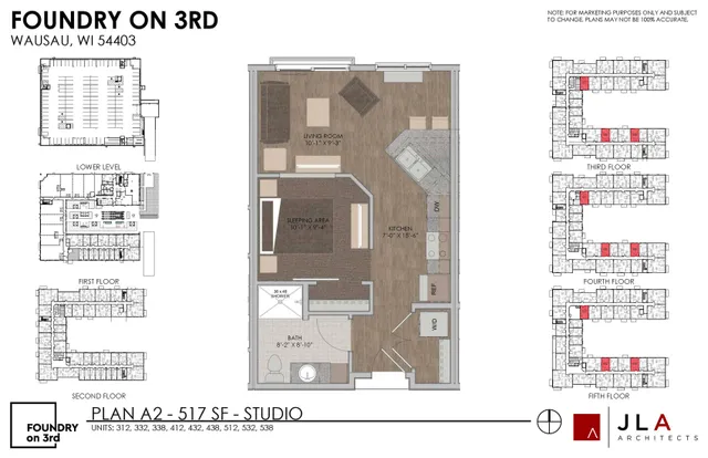 Studio Floor Plan - A2