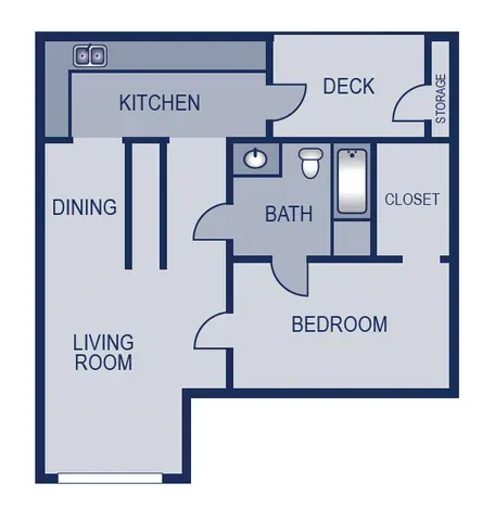 1Bed, 1Bathroom, 1Closet, 750 SQFT