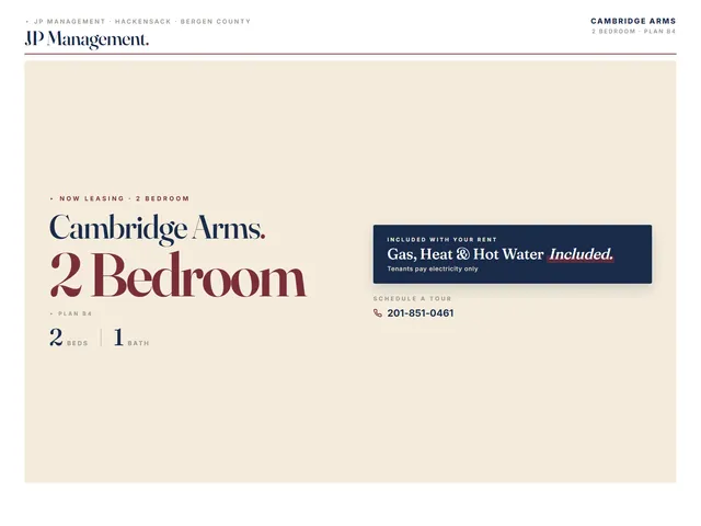 <Cambridge Arms> 2 bedroom