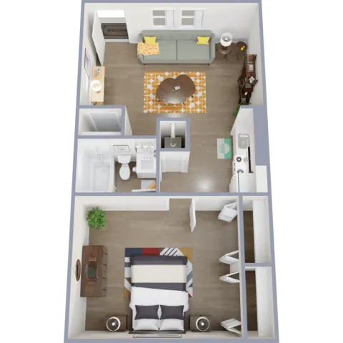 One bedroom