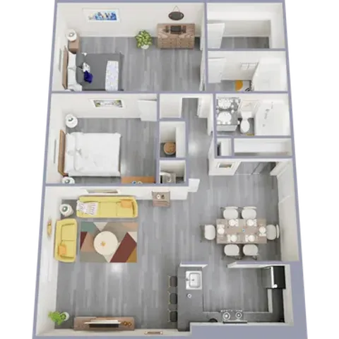 tower two bedroom two bath