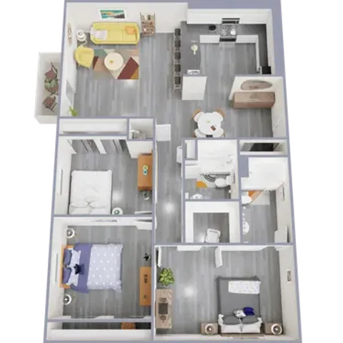 Tower Three Bedroom Two bath