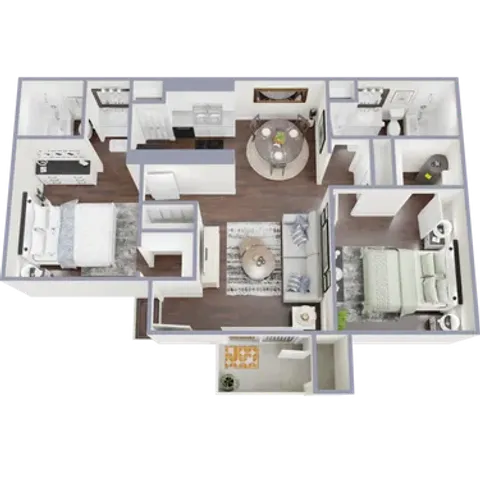 two bedroom two bath