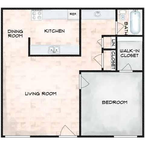 one bedroom one bath