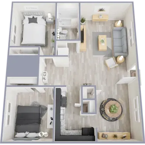 2bed 1 bath