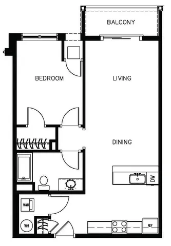 1 bed 1 bath- Village