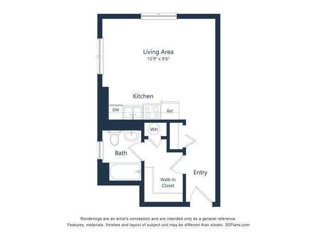 Grand Meridian - Studio Floorplan