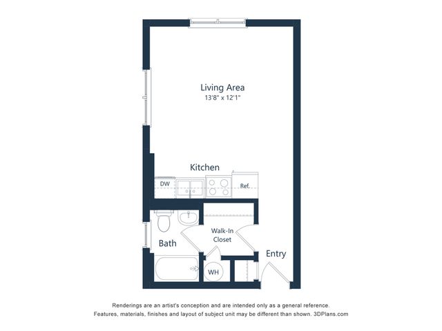 Grand Meridian - Studio Floorplan