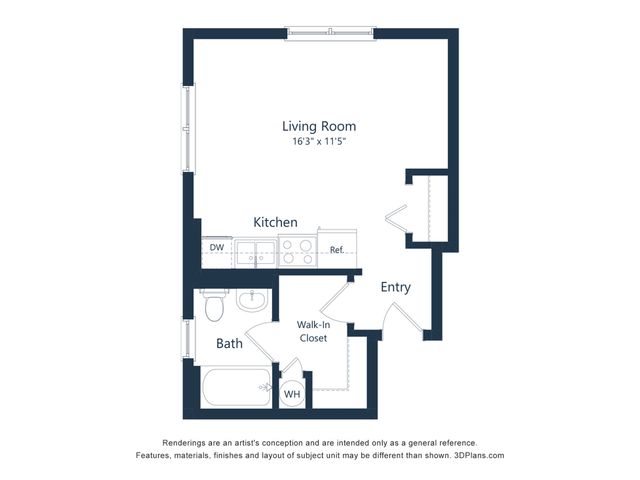 Grand Meridian - Open Layout Floorplan