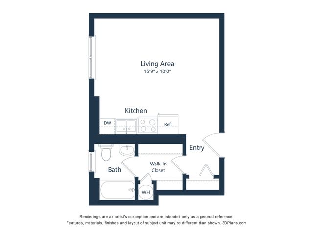 Grand Meridian - Studio Floorplan