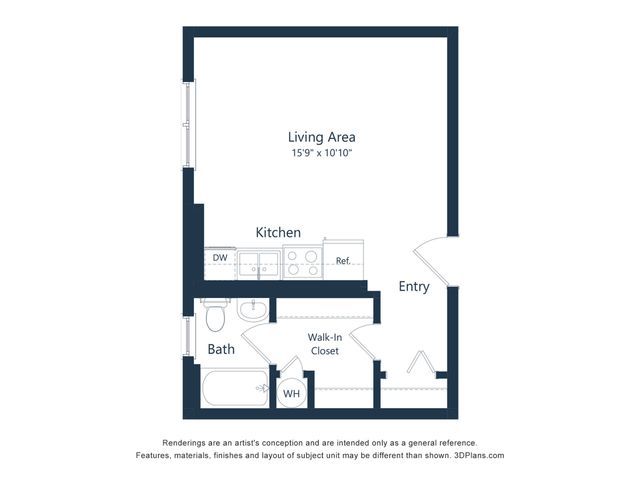 Grand Meridian - Studio Floorplan