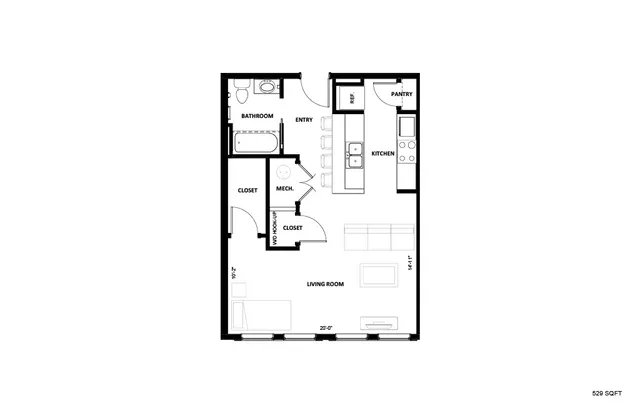 Illinois Street Senior - Floor Plan