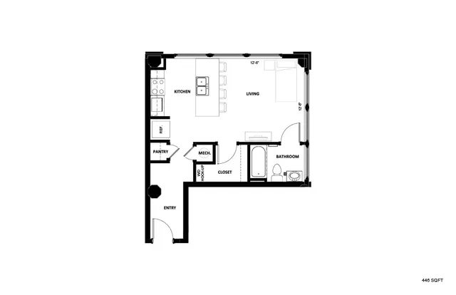Illinois Street Senior - Floorplan Layout
