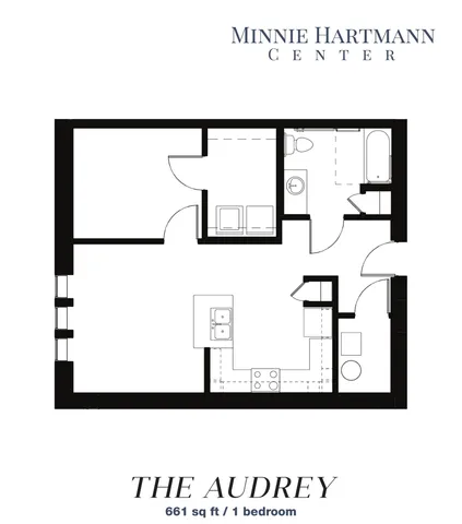 Minnie Hartmann - One Bedroom Floorplan