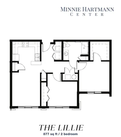 Minnie Hartmann - Two Bedroom Floorplan
