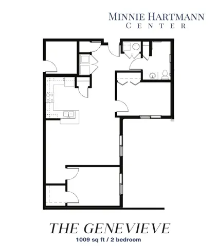 Minnie Hartmann - Two-Bedroom Floorplan