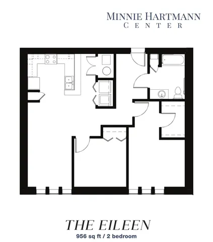 Minnie Hartmann - Two-Bedroom Floorplan