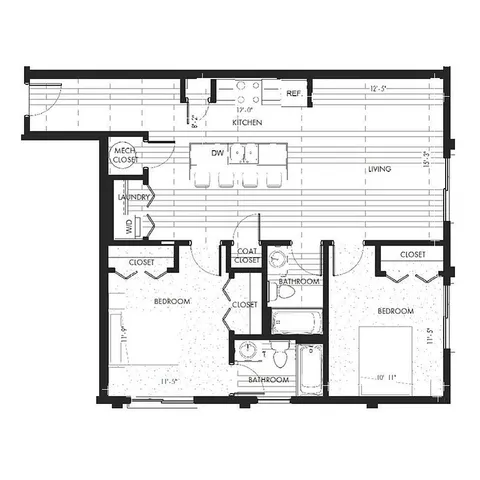 Monon Lofts - Tandem Floor Plan
