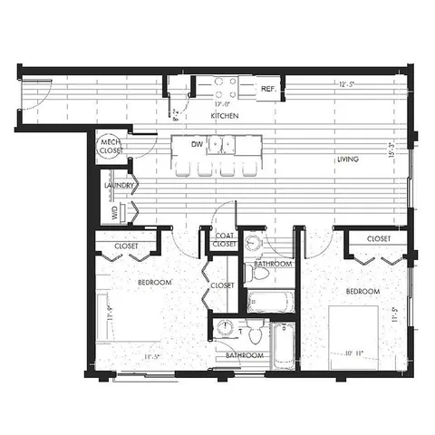 Monon Lofts - Tandem Floorplan