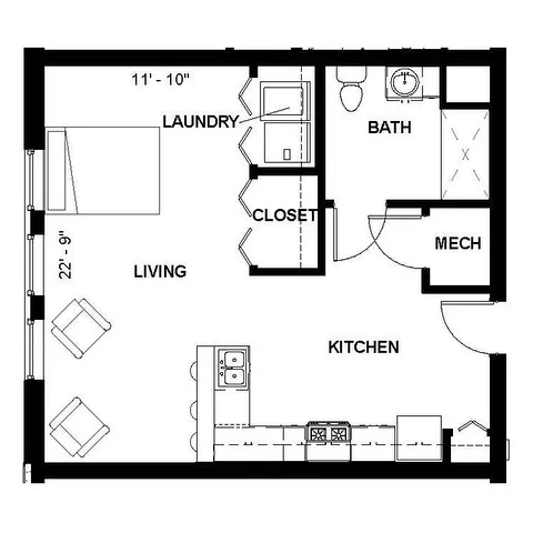 Florence Fay - Studio Floor Plan