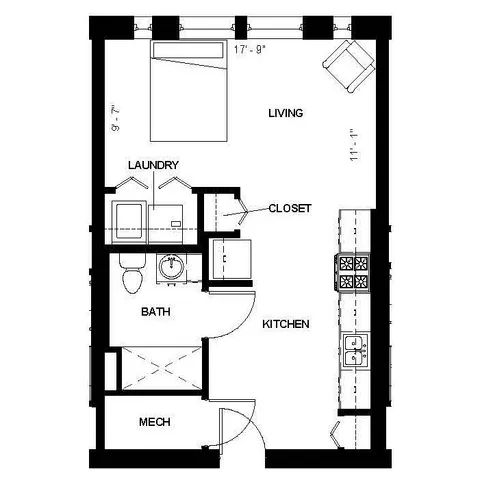 Florence Fay - Studio Floor Plan