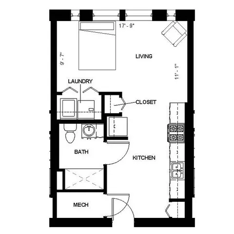 Florence Fay - Studio Floorplan