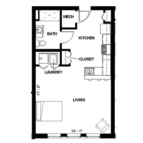 Florence Fay - Studio Floorplan