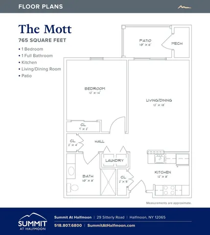 Summit at Halfmoon - The Mott Floorplan