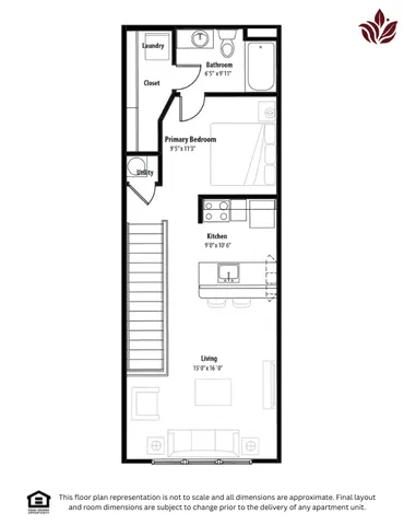 Modern floor plan layout
