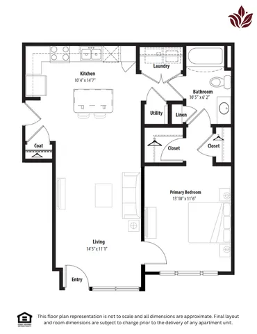 Modern floor plan layout