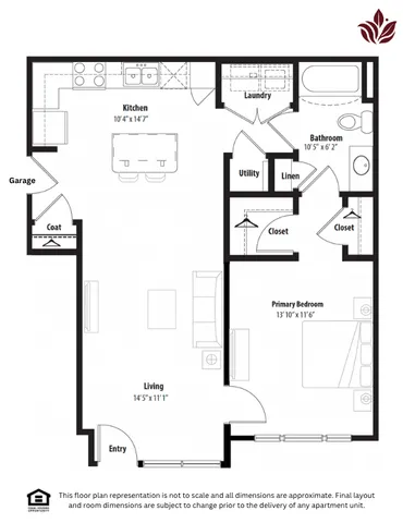 Modern floor plan layout