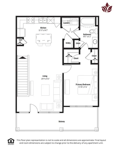 Modern floor plan layout