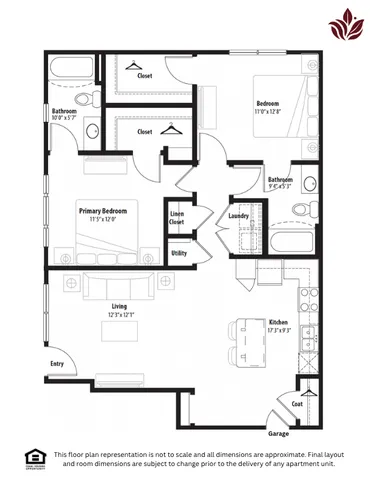 Modern floor plan layout