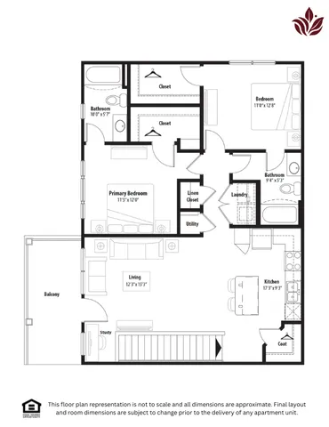 Modern floor plan layout