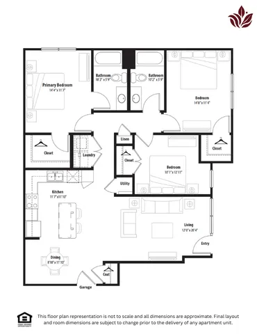 Modern floor plan layout